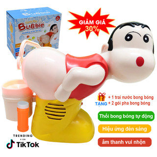 Đồ chơi Shin-Chan cậu bé bút chì thổi bong bóng tự động