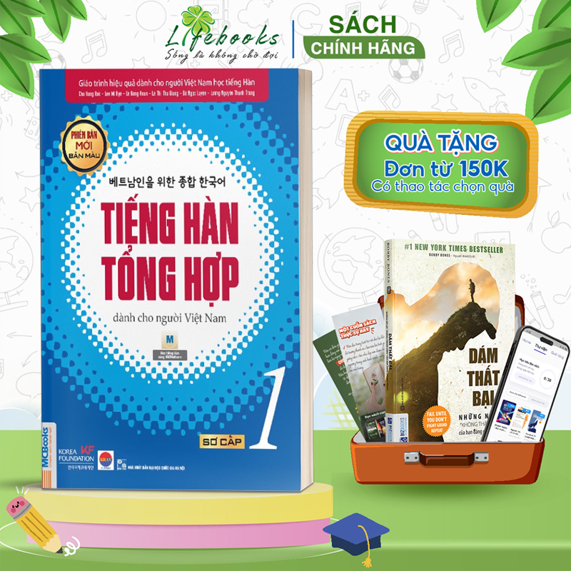 Sách Tiếng Hàn tổng hợp dành cho người Việt Nam - sơ cấp 1 - 4 màu