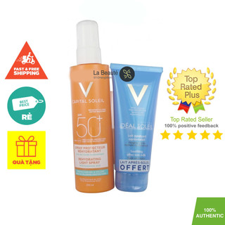 Kem Chống Nắng Tặng Kem Nhả Nắng Vichy - Vichy Capital Soleil Beach Protect Anti-Dehydration Spray SPF50 (200ml)
