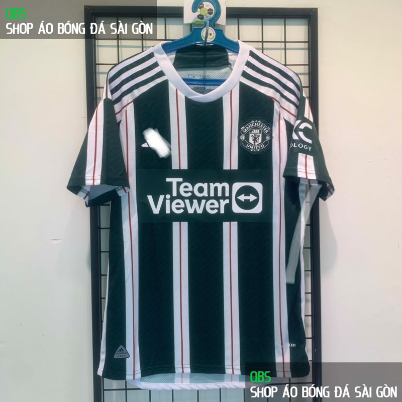 ManU xanh rêu sân khách mùa giải 23/24-Bộ áo bóng đá bản Fan vải Thái cao cấp