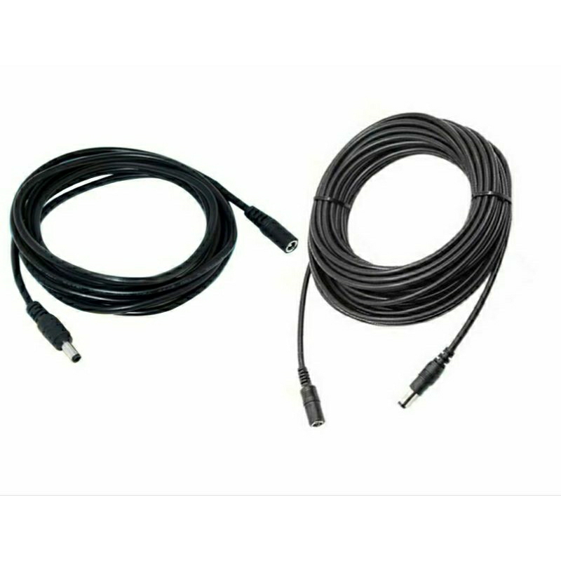 Dây nguồn DC Đực Cái chân 5.5x2.1mm dài 1m/2m/3m/5m/10m
