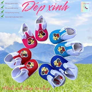 Giày vải, dép vải tập đi xe cho bé từ 03 tháng -1 tuổi