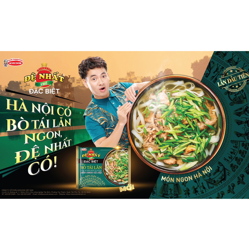 Combo 5 gói miến, bún, phở, mì Siucay ăn liền của Acecook