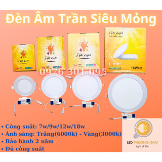 [BH 24 tháng] Đèn Âm Trần 3w đến 24w siêu sáng - Chính Hãng FSW