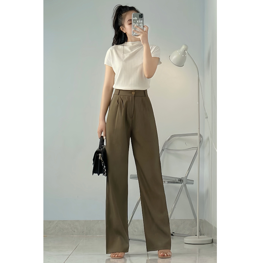 Quần ống suông dài chất ruby cao cấp - 247store.vn - Quansuong213