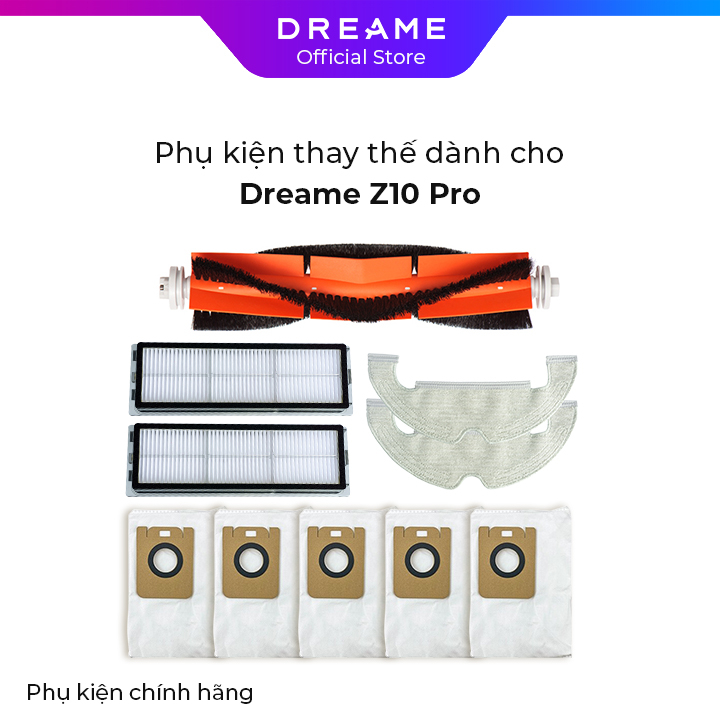 Phụ kiện thay thế dành cho Dreame Z10 Pro bản quốc tế - Phụ kiện chính hãng