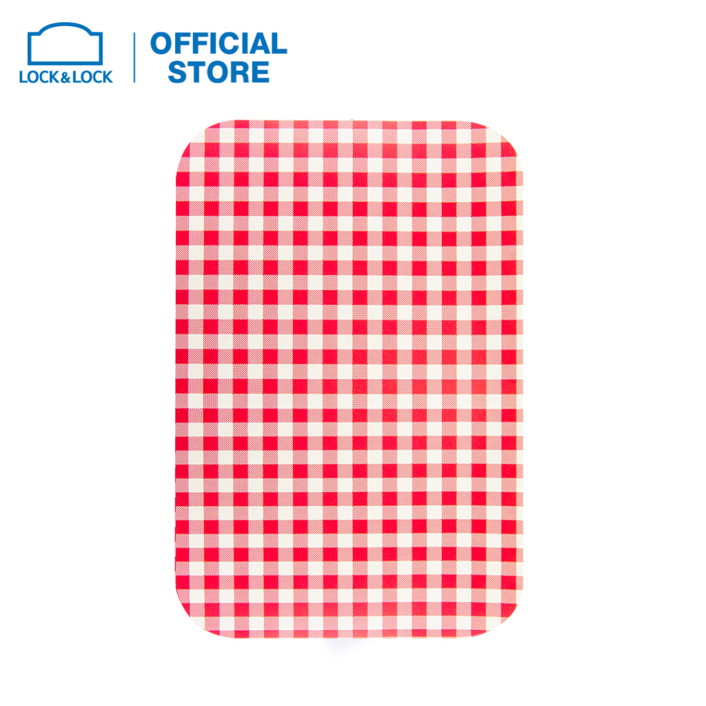 Bộ 2 tấm lót bàn ăn Lock&Lock P&Q bằng nhựa họa tiết chấm bi, Square PlaceMat, 28*42cm P-00188