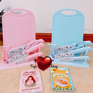 Bộ dao thớt Doraemon, Hello Kitty 7 món
