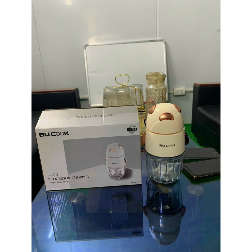 Máy Xay Đa Năng Bucook 6 Lưỡi Cối Thủy Tinh Cho Bé Ăn Dặm, Bộ Máy Xay Bucook Xay Thịt Cho Bé Ăn Dặm