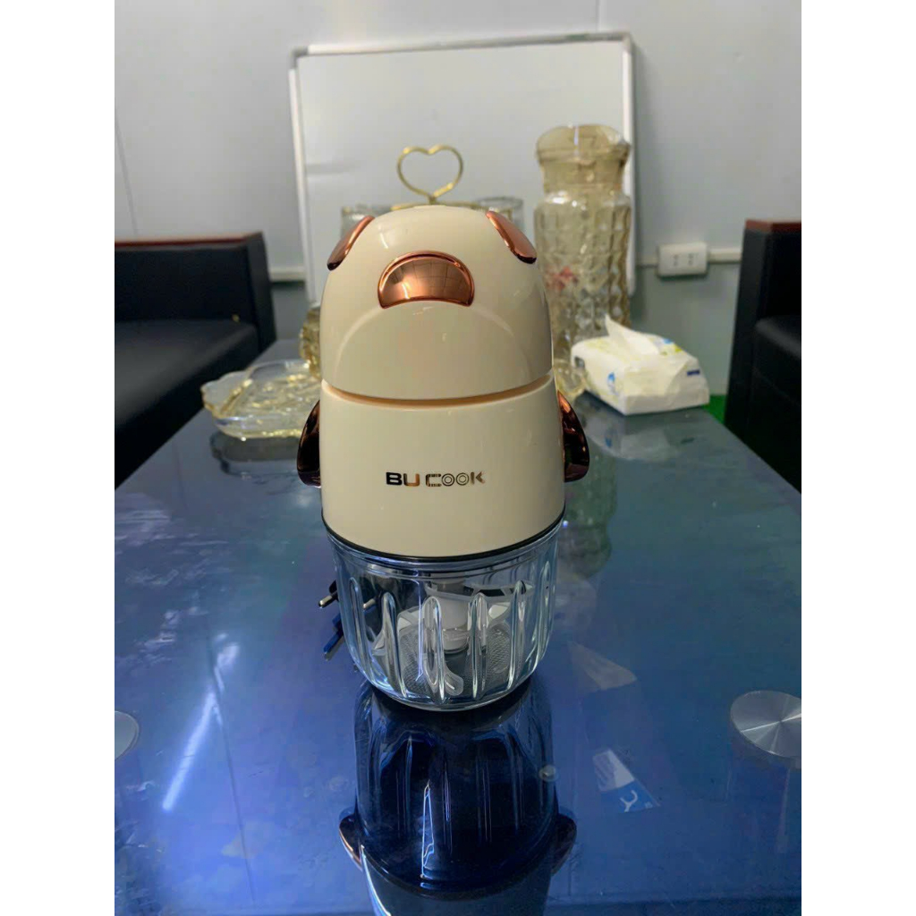 Máy Xay Đa Năng Bucook 6 Lưỡi Cối Thủy Tinh Cho Bé Ăn Dặm, Bộ Máy Xay Bucook Xay Thịt Cho Bé Ăn Dặm