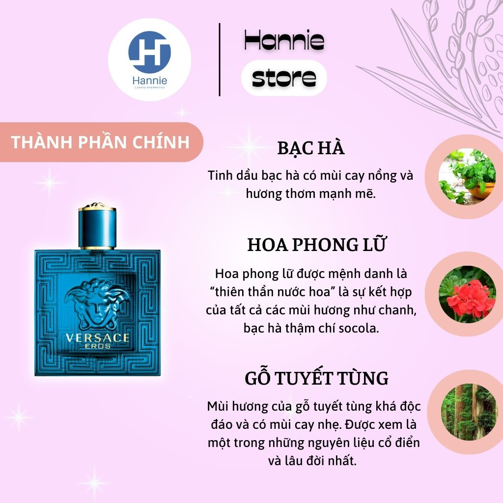 Nước hoa nam cao cấp VERSACE EROS thơm lâu chính hãng