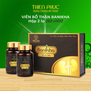 Viên đông trùng hạ thảo bổ thận BANIKHA, hộp 2 lọ 60 viên, đặc biệt tốt cho nam giới