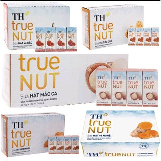 Thùng 48 hộp sữa hạt th true nut 180ml*48 hộp các vị