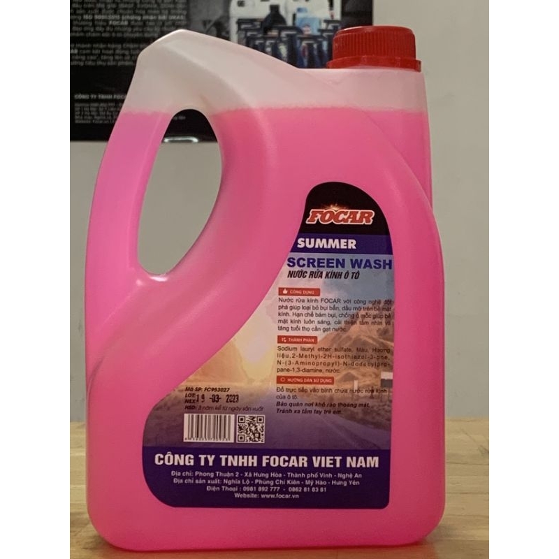 Nước rửa kính Ôtô Focar 2.75 lít Công Nghệ Đức