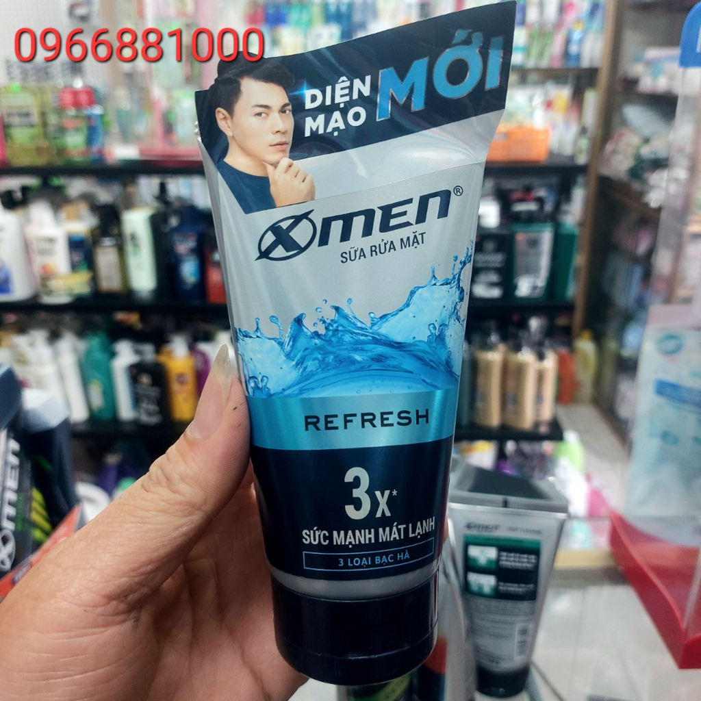 Xmen Tuýp Sữa Rửa Mặt 100g Refresh 3X, Detox 5*, Anti Acne 7x, Deep Cleanse 12H