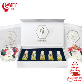 Nước Hoa tinh dầu dubai set 5 mùi Dubai 15ml Mùi Thơm Đến 12h