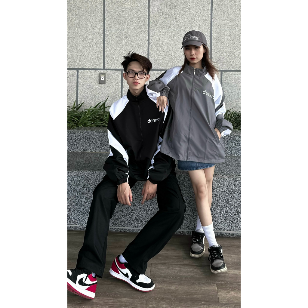 Áo Khoác Dù Hottrend DERERRO 2 Lớp Có Túi Trong Unisex 3 MÀU ZOOZOO