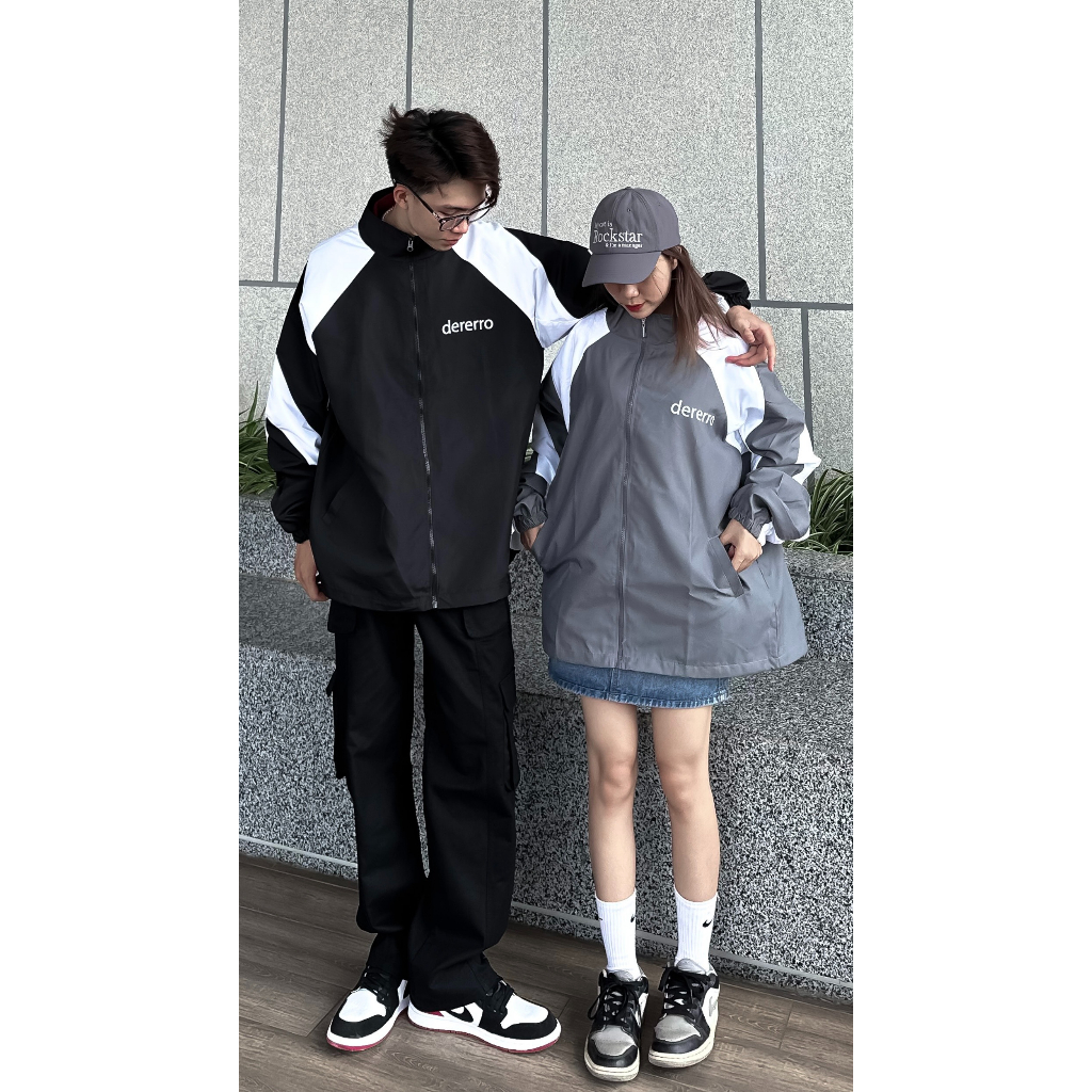 Áo Khoác Dù Hottrend DERERRO 2 Lớp Có Túi Trong Unisex 3 MÀU ZOOZOO