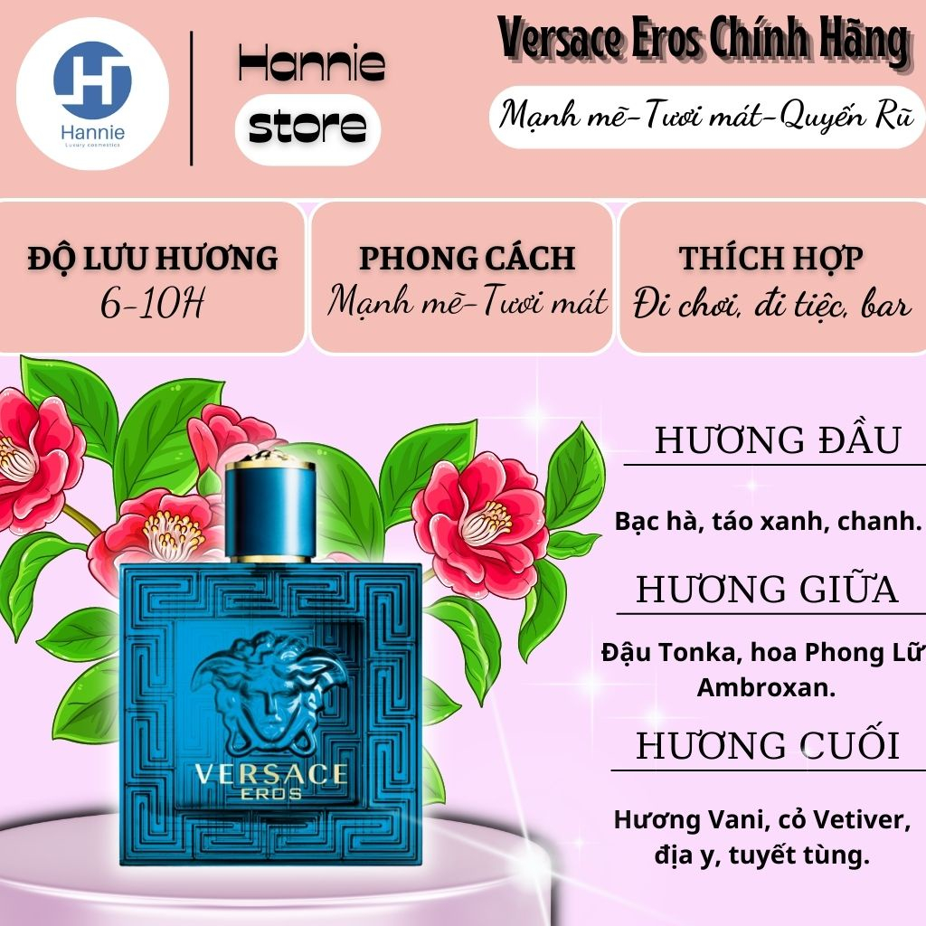 Nước hoa nam cao cấp VERSACE EROS thơm lâu chính hãng