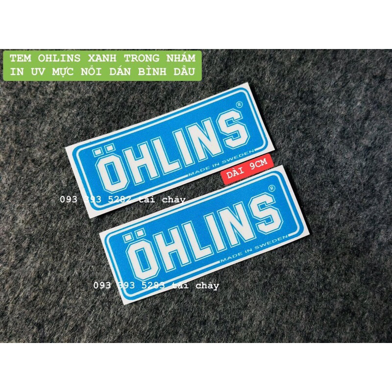 TEM OHLINS IN UV MỰC NỔI TRONG NHÁM DÁN BÌNH DẦU VÀ NHIỀU VI TRÍ KHÁC