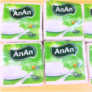 Gói 100 tờ khăn giấy ăn tiện lơi an an 10cm*20cm