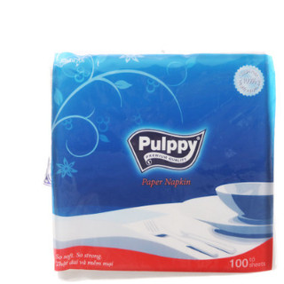 Khăn giấy ăn Pulppy vuông gói 100 tờ hàng chính hãng