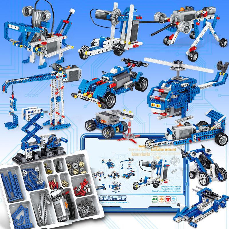 Đồ chơi lắp ráp kĩ sư cơ khí Lego 9686 Có sách In màu Chuẩn format Đan Mạch 396PCS dòng education technic có bảo hành