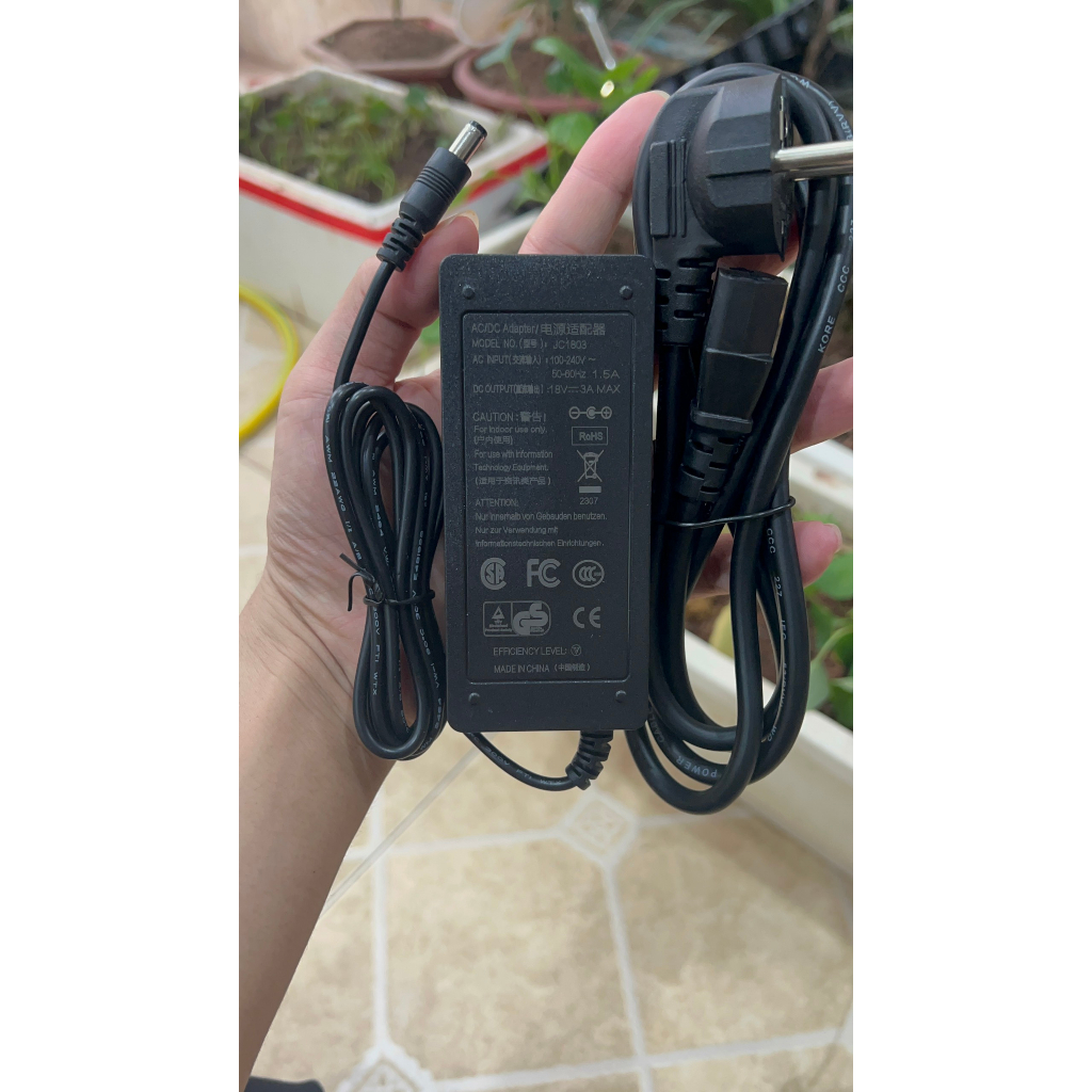 ADAPTER NGUỒN 18V 3A CHÍNH HÃNG