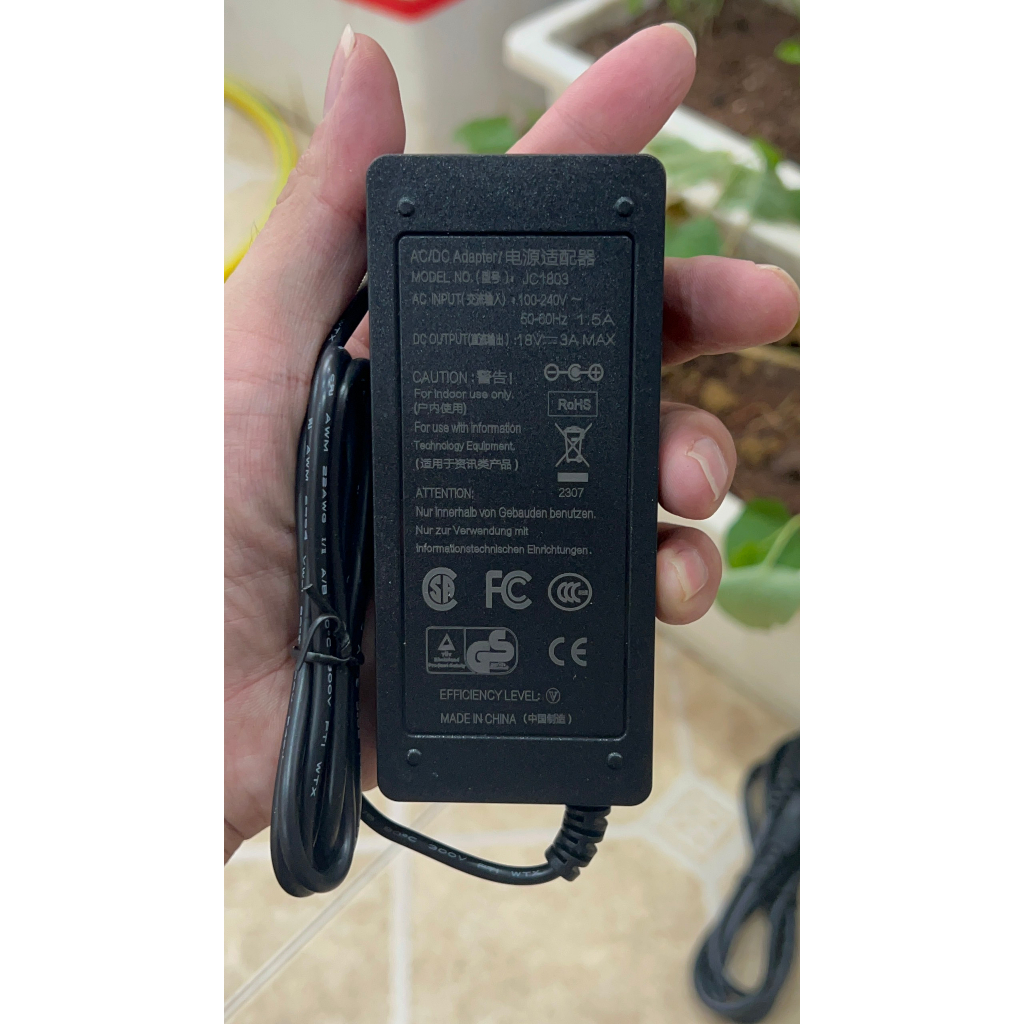 ADAPTER NGUỒN 18V 3A CHÍNH HÃNG