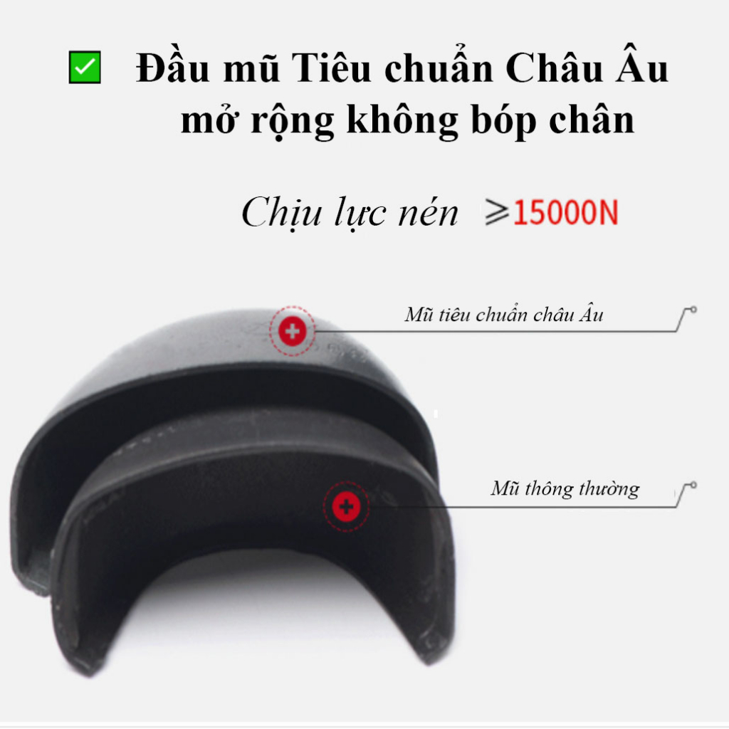 Giày bảo hộ lao động nam thời trang siêu bền thoáng khí mũi thép chống va đập chống đinh Guyisa 1105