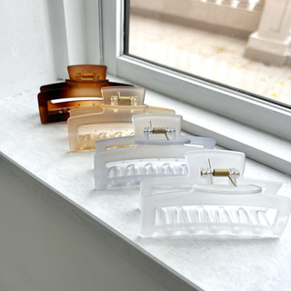 Kẹp tóc dáng vuông lớn dạng mờ Modleaf Matte Square pin Hàn Quốc