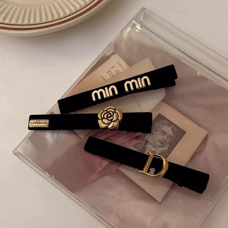 Kẹp tóc tiểu thư sét 6 kep đính tag gồm 3 mẫu siêu sang chảnh