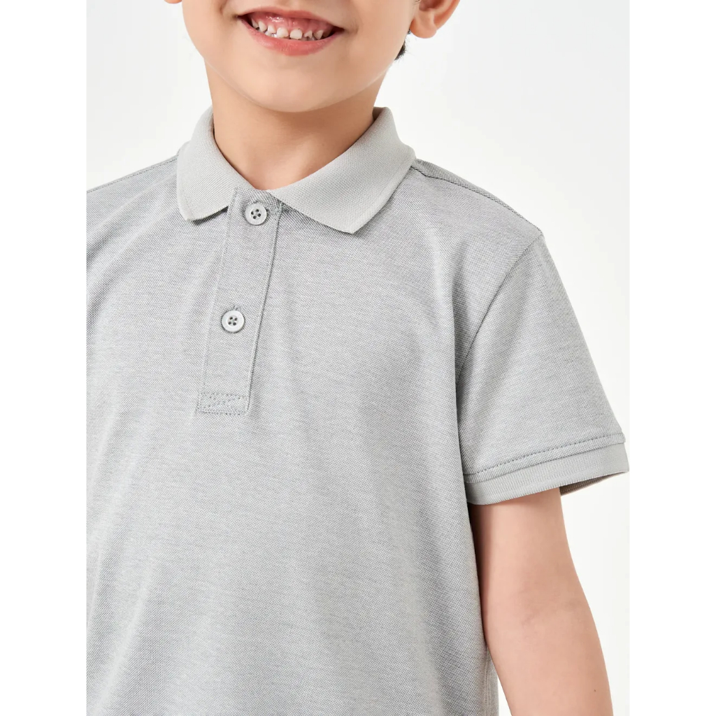 Áo polo bé trai CANIFA cổ bẻ cài cúc tay cộc 2TP23S002