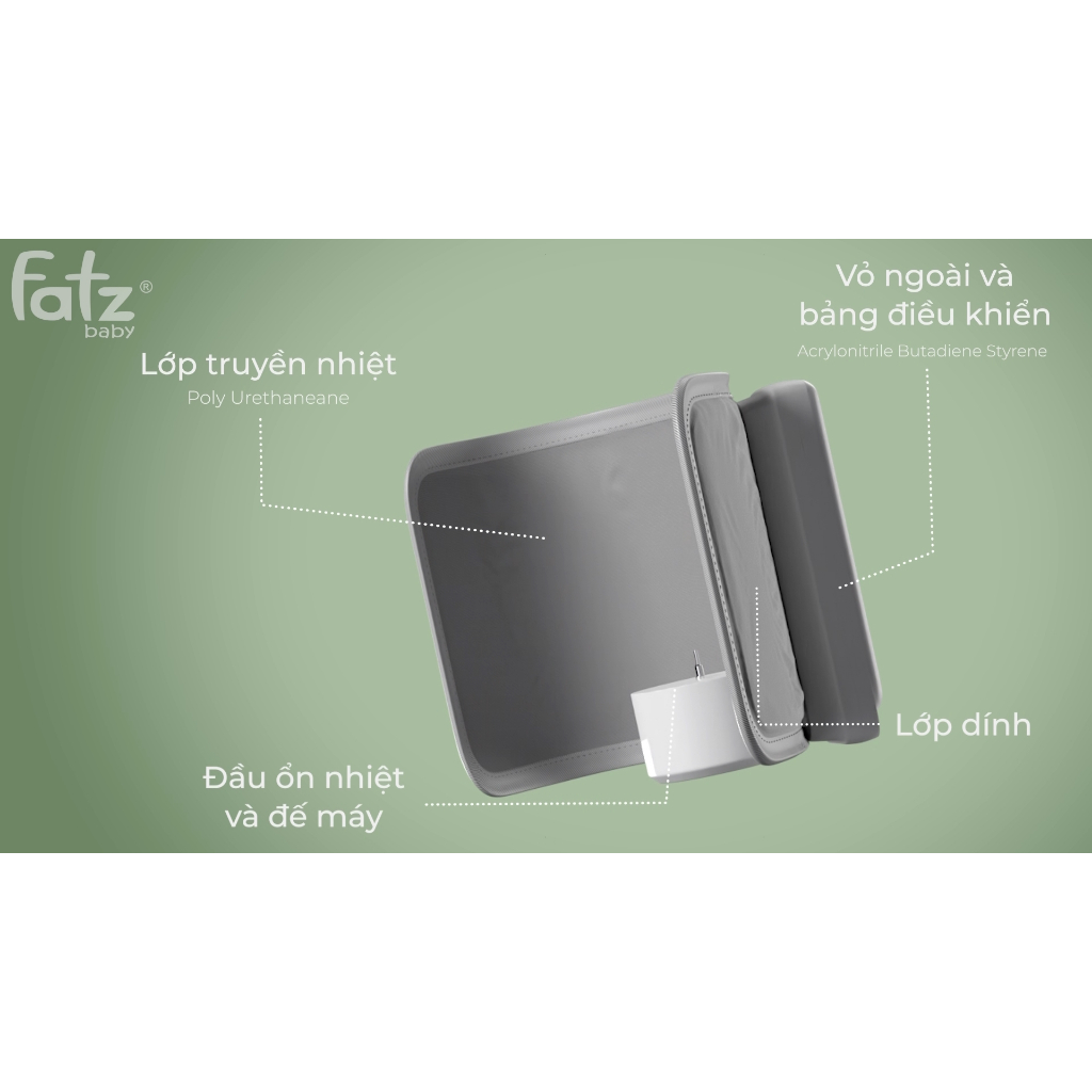 Máy hâm sữa cầm tay không dây Fatzbaby – READY 4 PLUS+ – FB3123WN