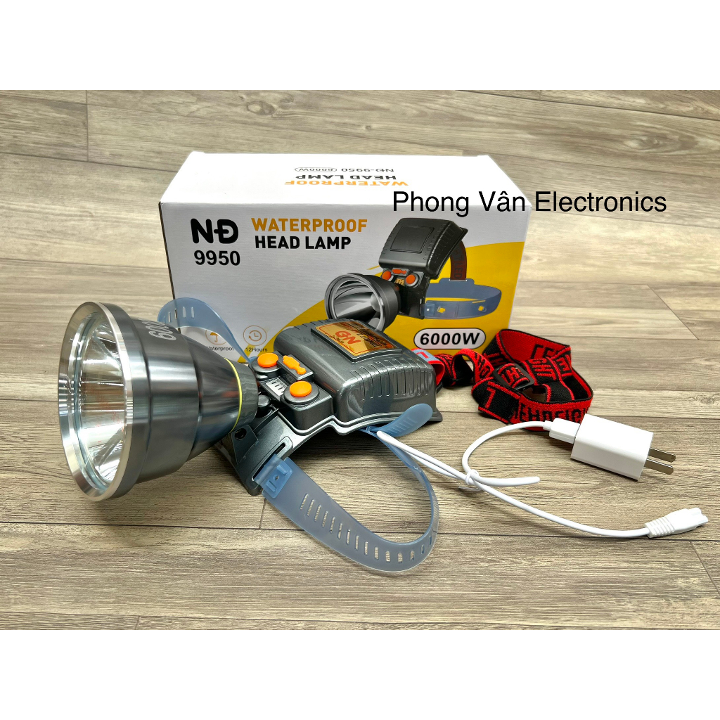 Đèn Đội đầu chuyên nghiệp hàng cực tốt 6000W 9950 chống nước bền bỉ, chất lượng cao cấp vượt trội
