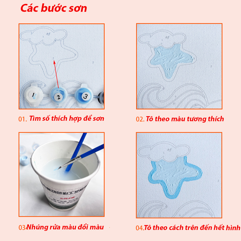 Tranh hóa số, tranh tô màu theo số,tranh sơn dầu, tô màu tranh theo số phong cảnh chàng trai cô gái  có khung 20x20cm