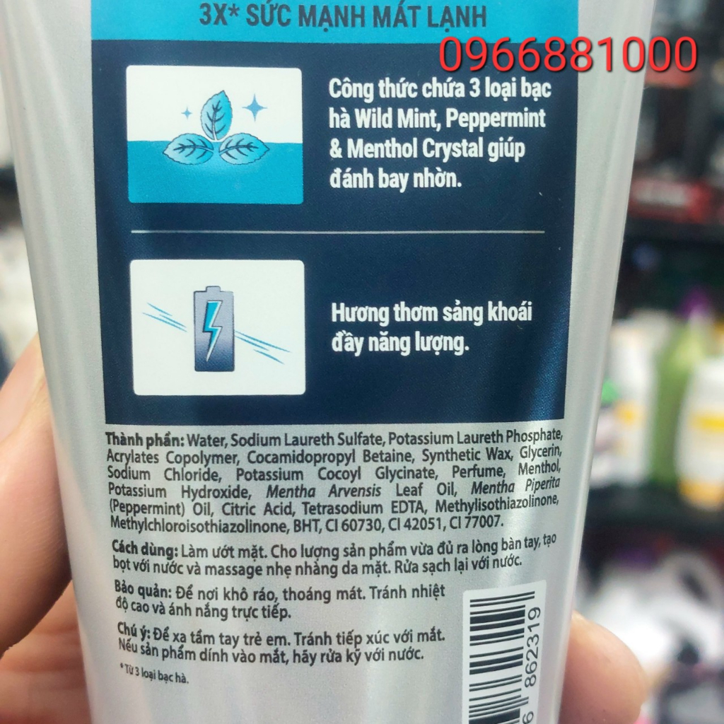 Xmen Tuýp Sữa Rửa Mặt 100g Refresh 3X, Detox 5*, Anti Acne 7x, Deep Cleanse 12H