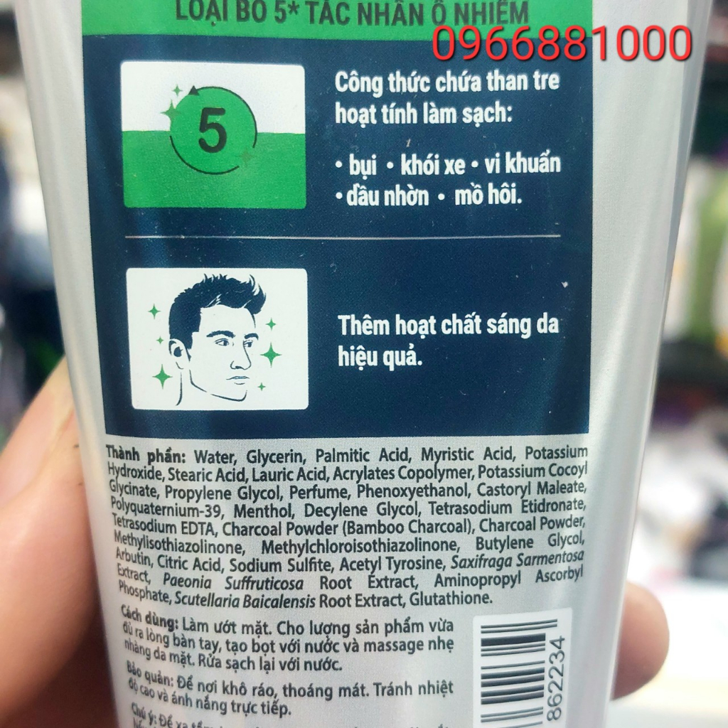 Xmen Tuýp Sữa Rửa Mặt 100g Refresh 3X, Detox 5*, Anti Acne 7x, Deep Cleanse 12H