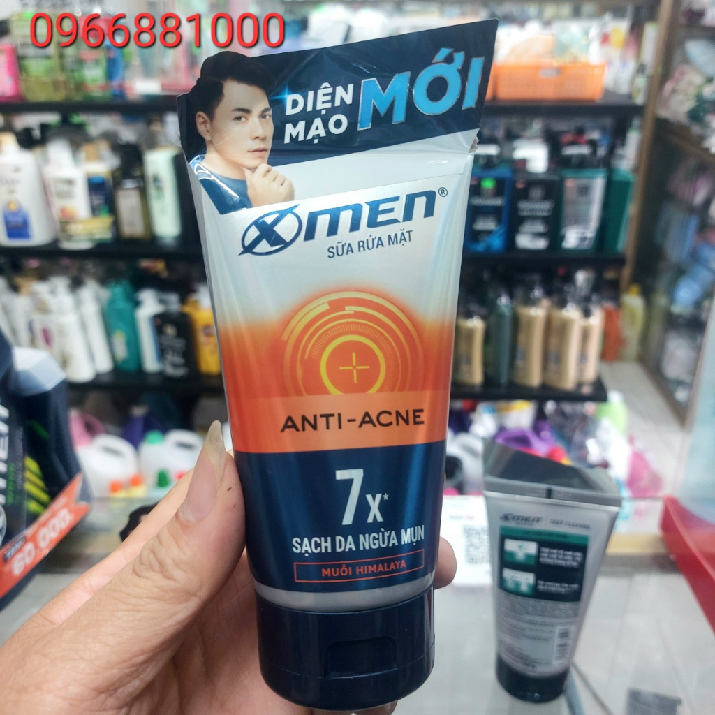 Xmen Tuýp Sữa Rửa Mặt 100g Refresh 3X, Detox 5*, Anti Acne 7x, Deep Cleanse 12H
