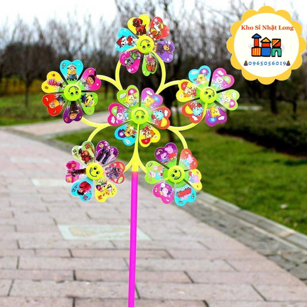 Đồ Chơi Chong chóng 6 cầu xoay mặt cười trang trí