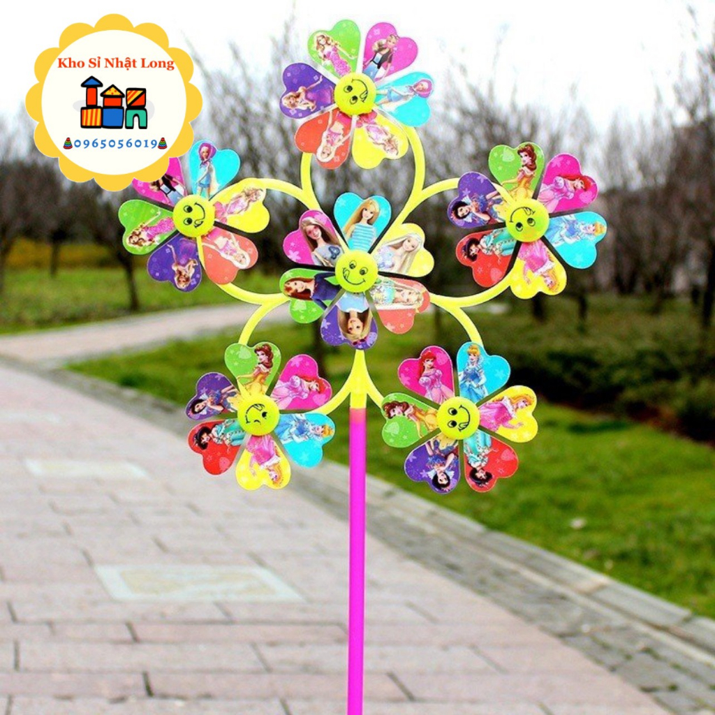 Đồ Chơi Chong chóng 6 cầu xoay mặt cười trang trí