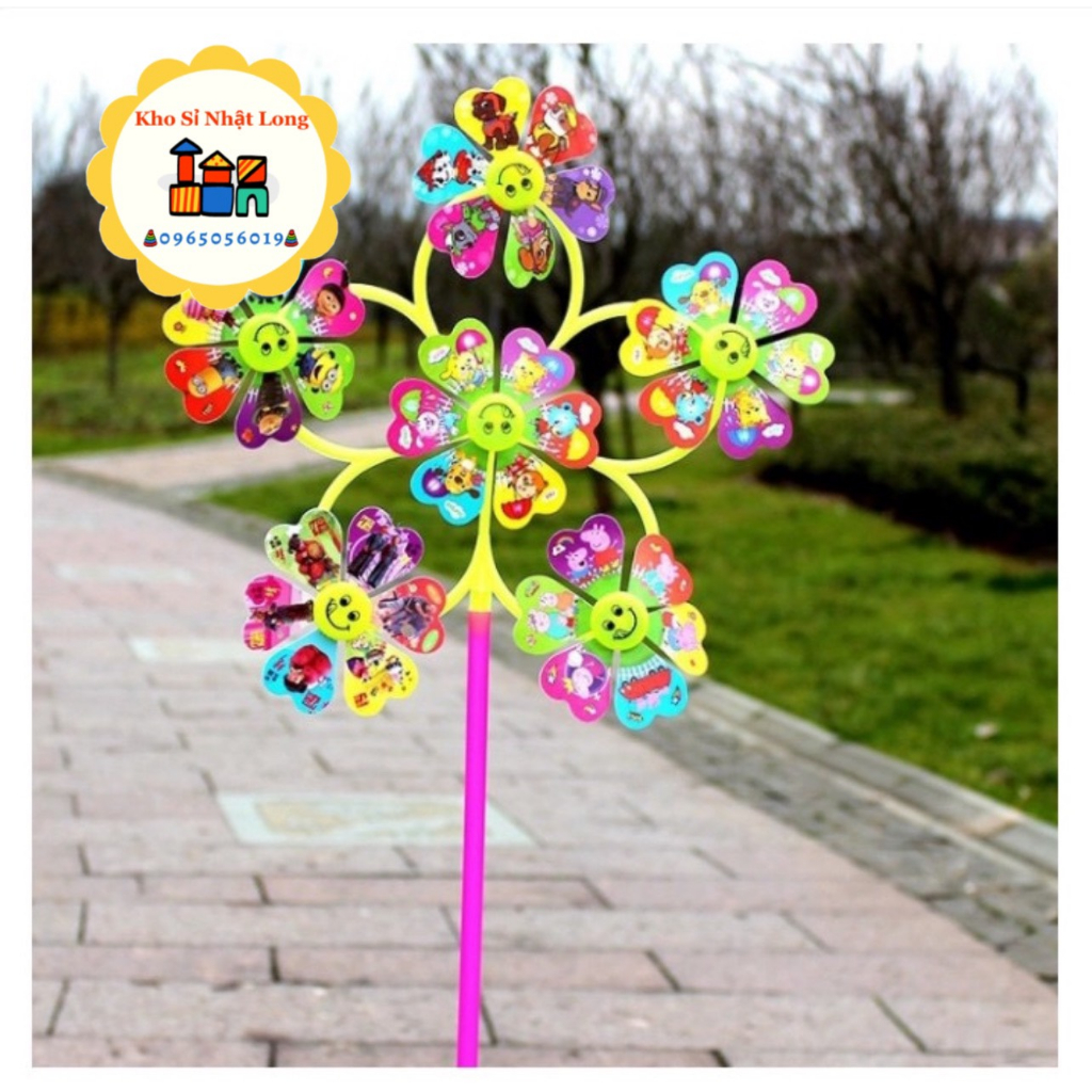 Đồ Chơi Chong chóng 6 cầu xoay mặt cười trang trí