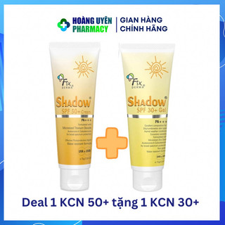 Gel chống nắng Fixderma Shadow 30+/50+ - Tube 75gr (Fix derma)