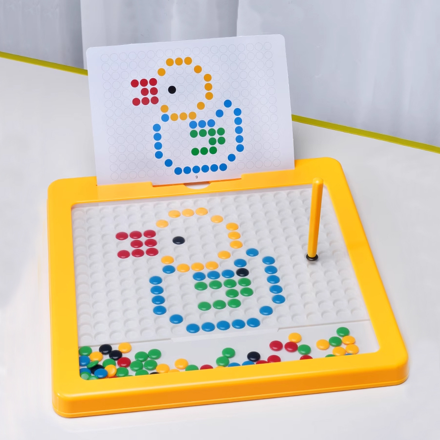 Quà tặng bút cho bảng vẽ nam châm xếp hình rèn luyện tư duy logic cho bé SIZE lớn kèm 10 tranh mẫu