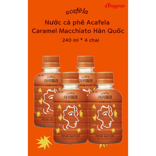 Combo 4chai Nước cà phê Acafela Caramel Macchiato 240ml