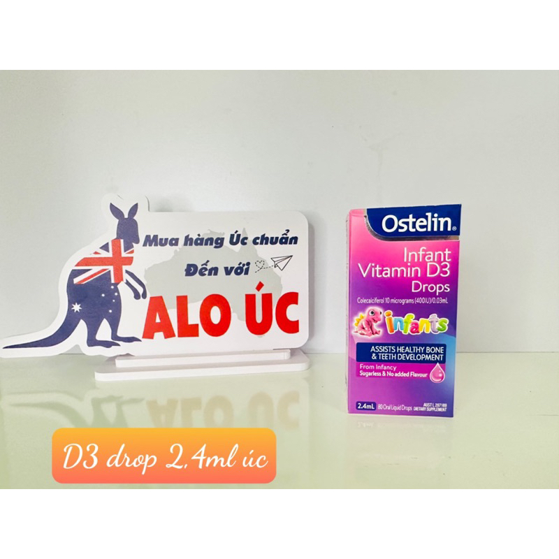 Vitamin D3 Drop Ostelin - Úc [mẫu mới - date mới]