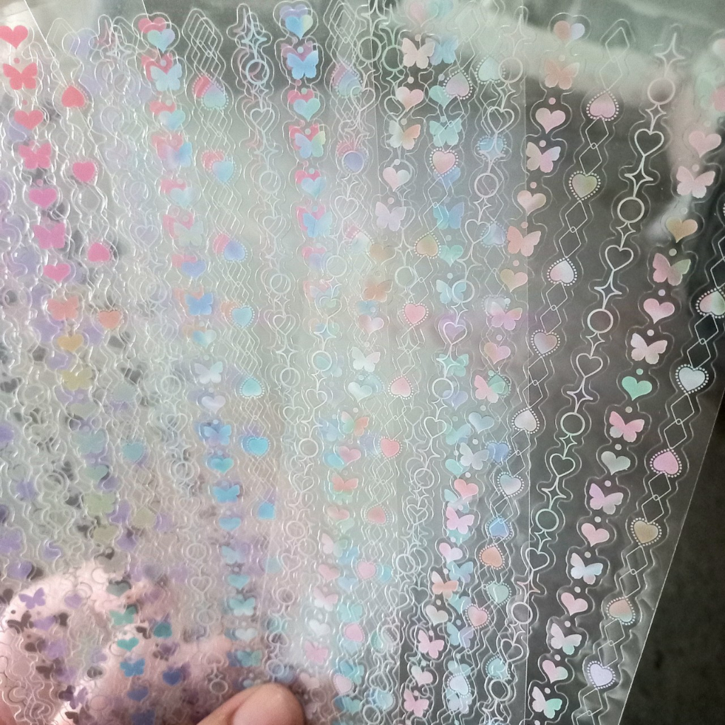 Zanmo tấm hình dán sticker dây xích dễ thương decor toploader