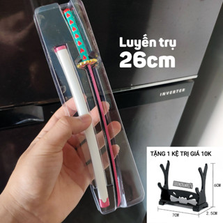  Tặng Kệ   Mô hình Kimetsu no yaiba - Mô hình Kiếm katana LUYẾN TRỤ 26CM 