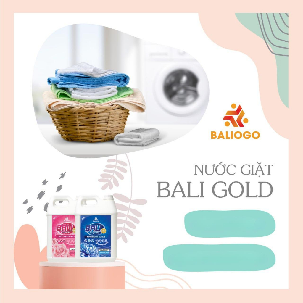 Nước giặt Bali Gold Organic - 1 can 9.6L