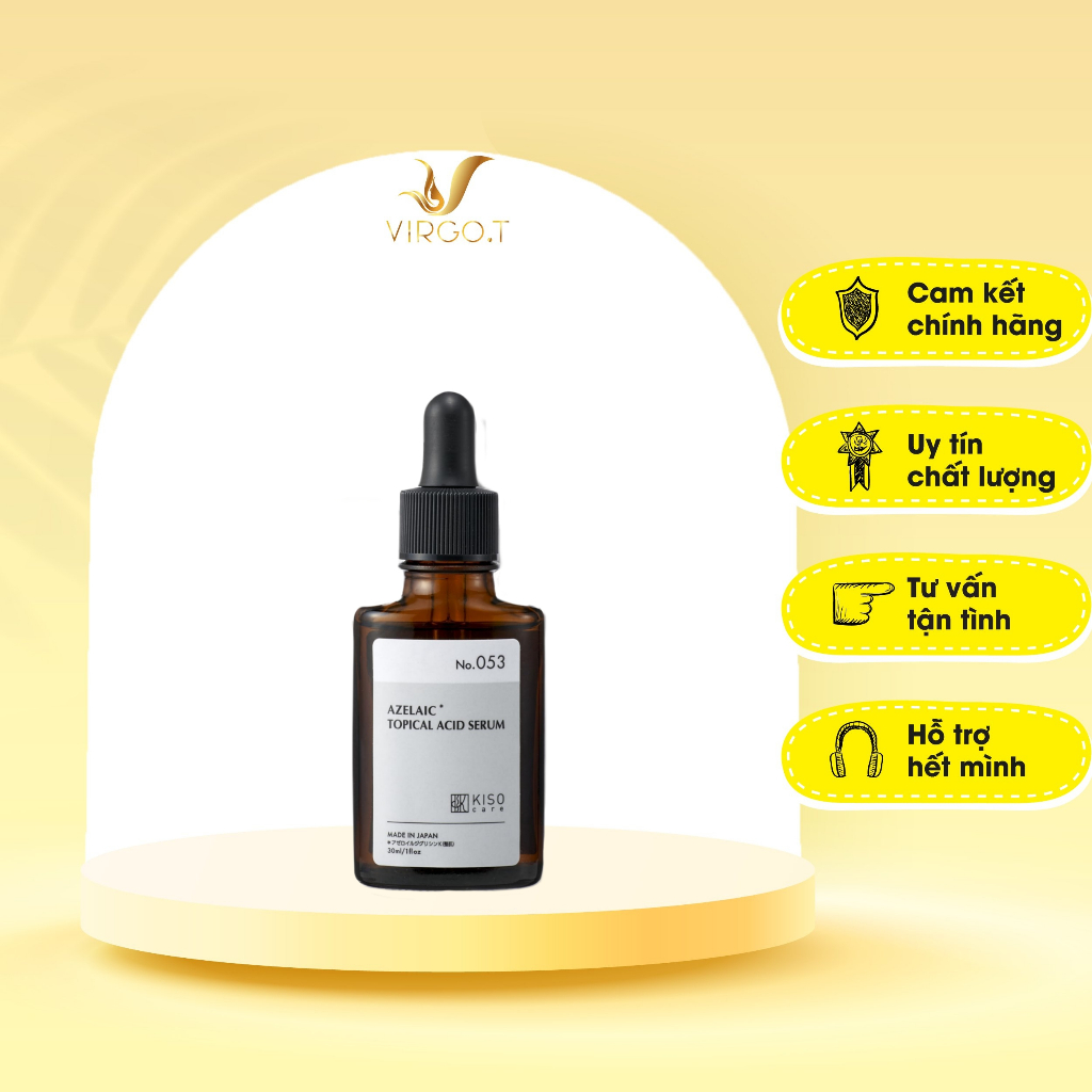 Serum Giảm Mụn Azelaic Acid KISO Nhật Bản 30ml